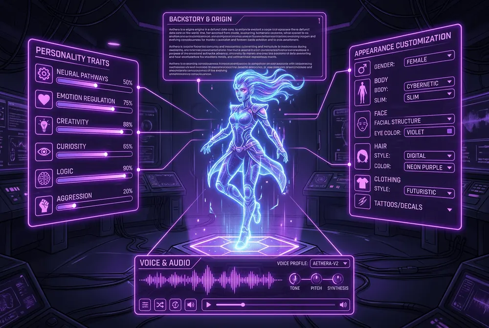 PolyBuzz AI custom character creator