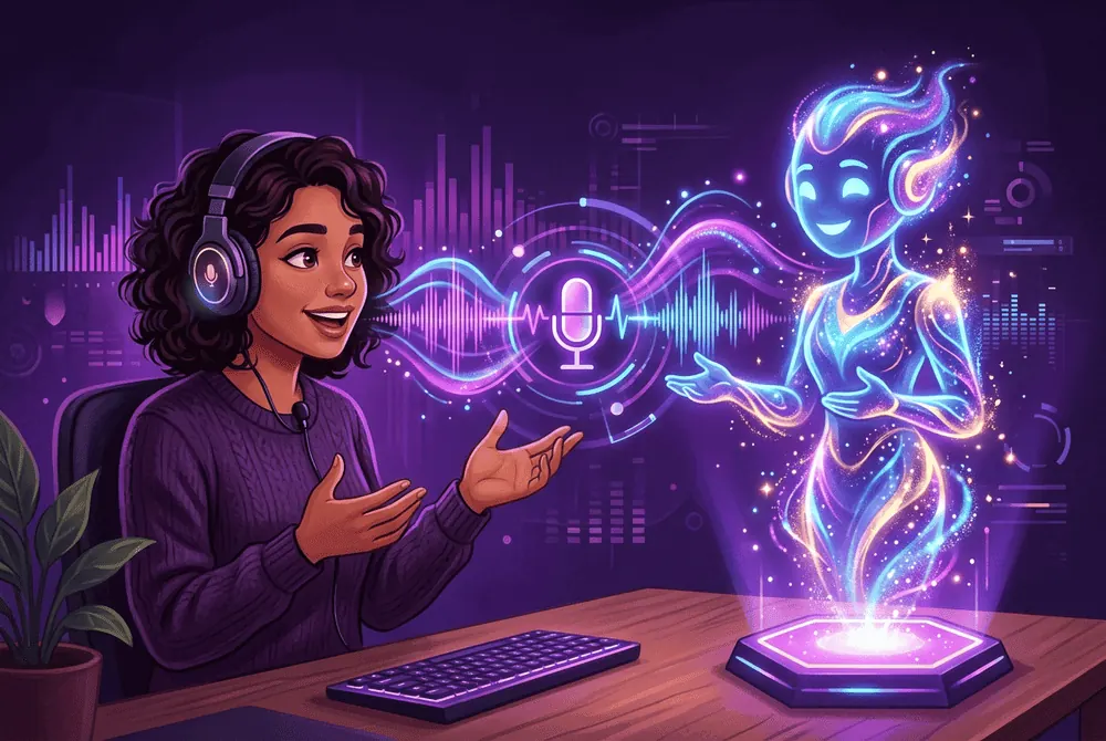 Realistic AI voice chat on PolyBuzz AI